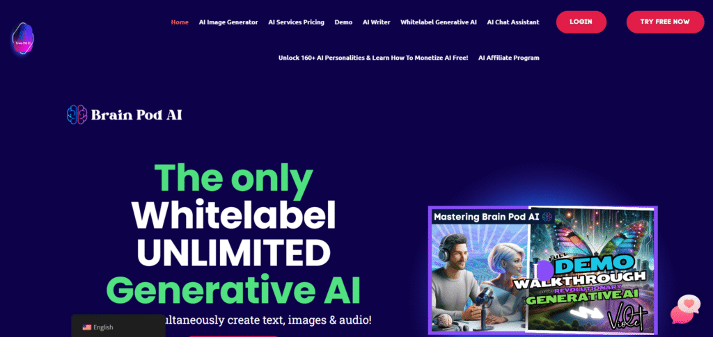 brain-pod-ai app homepage