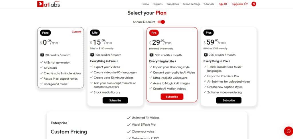 Atlabs-AI-App-Pricing