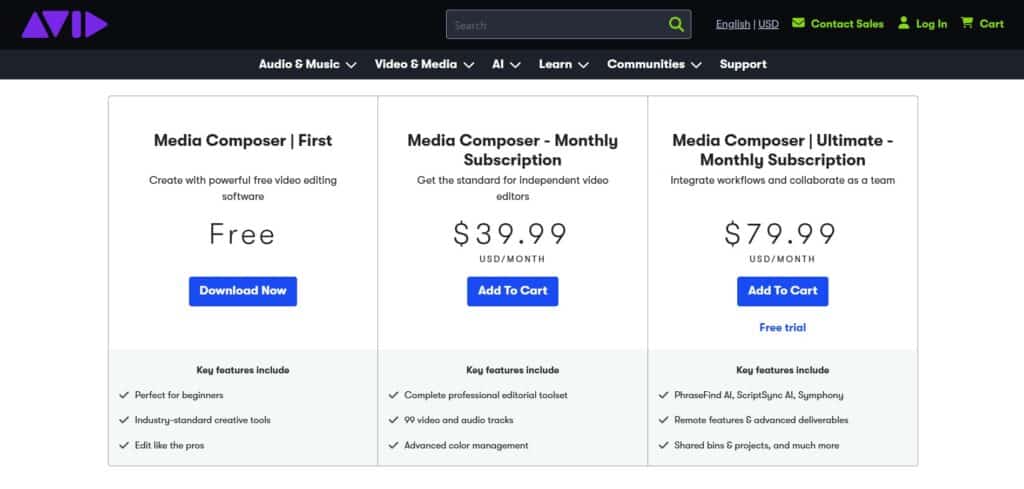Avid-Media-Composer-AI-App-Pricing
