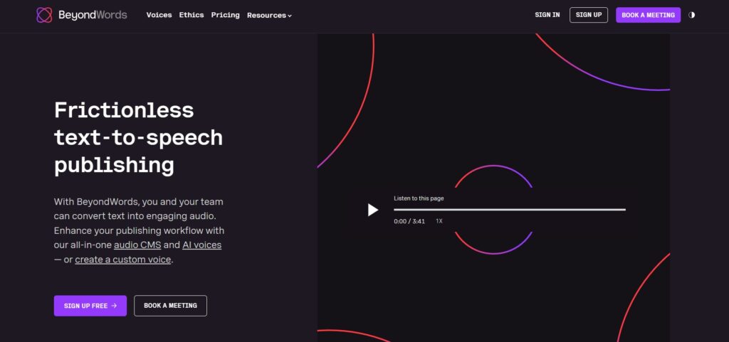 Beyondwords-AI-App-Homepage