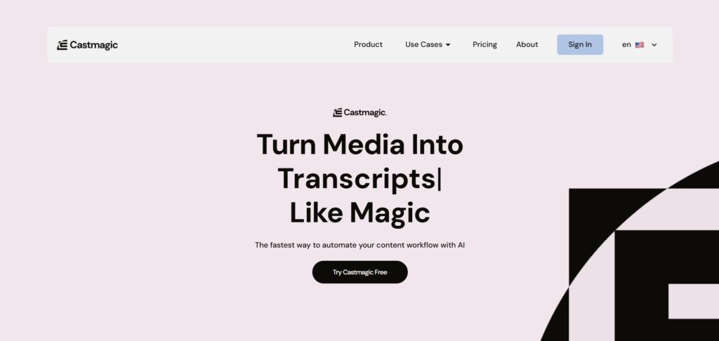 Castmagic-AI-App-Homepage