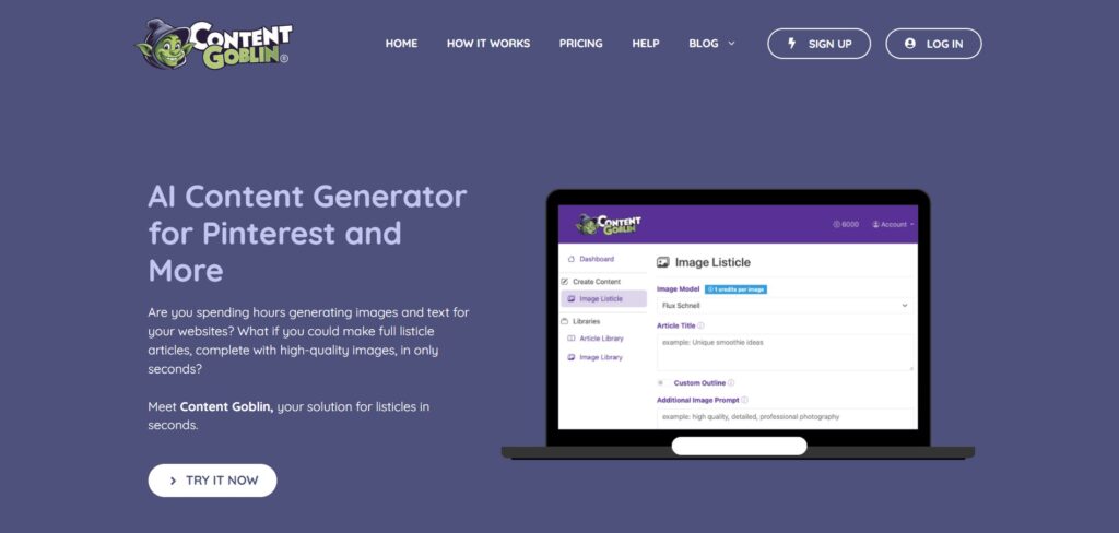 Contentgoblin-AI-App-Homepage