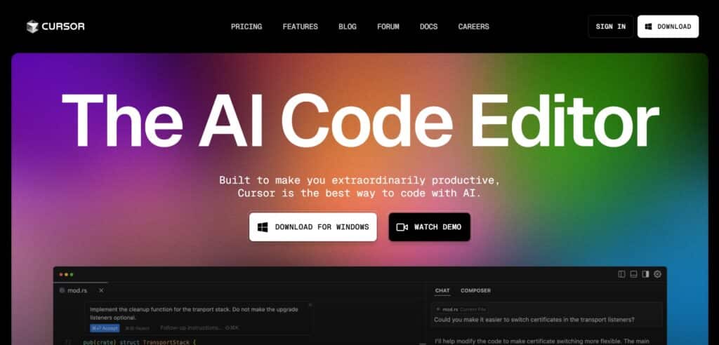 Cursor-AI-App-Homepage