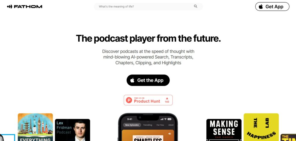 Fathom-AI-App-Homepage