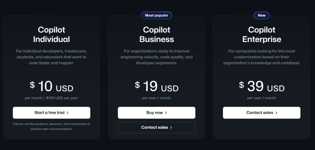 Github-AI-App-Copilot-Pricing