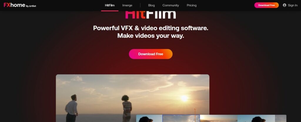 HitFilm-AI-App-Homepage