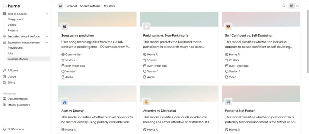 Hume-AI-App-Custom-Models