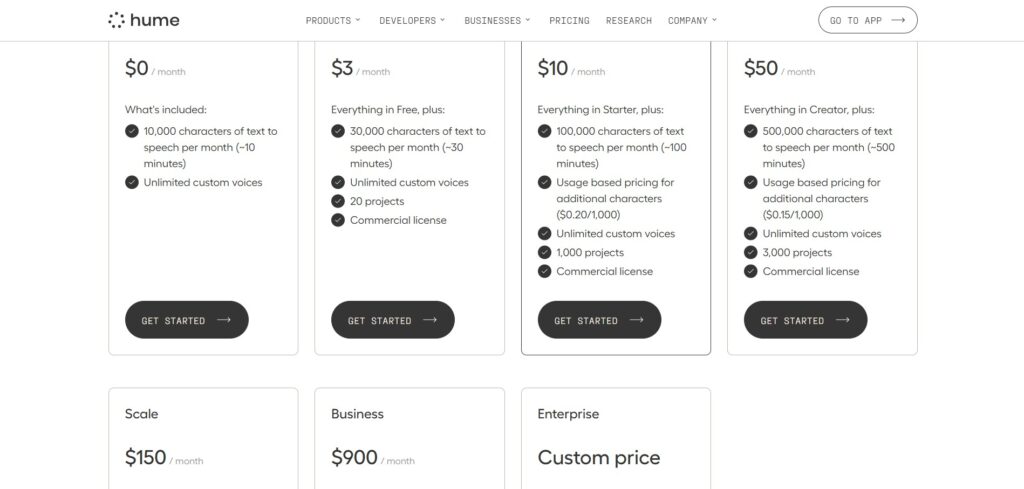 Hume-AI-App-Pricing