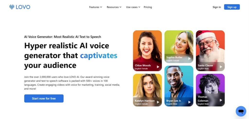 Lovo-AI-App-Homepage