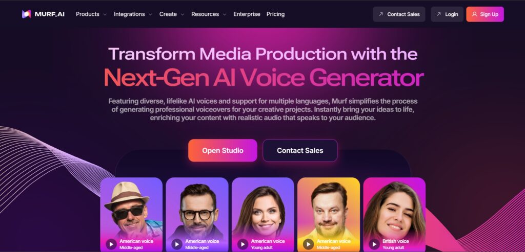 Murf-AI-App-Homepage