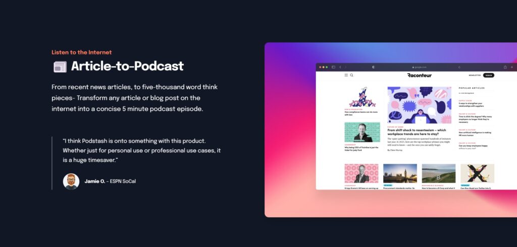 Postash-AI-App-Article-to-podcast