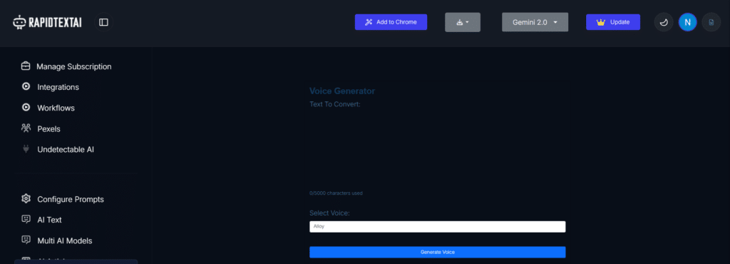 Rapidtext-ai-app-voice-generator