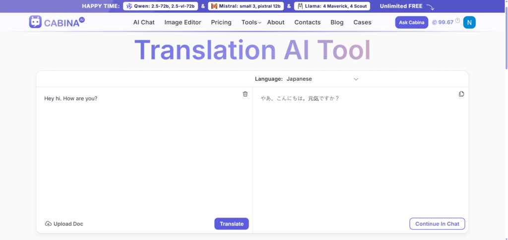 cabina-ai-app-translate