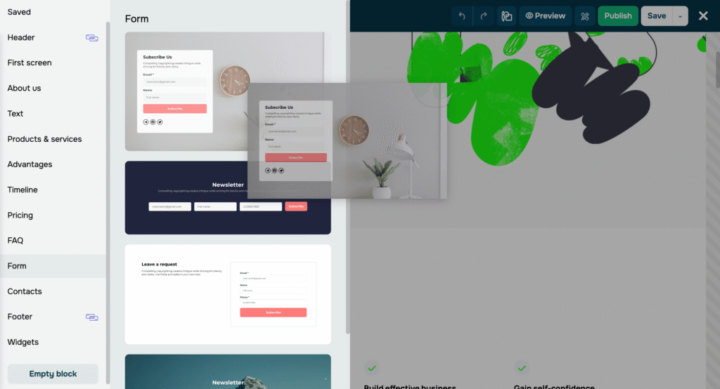 sendpulse ai app website builder