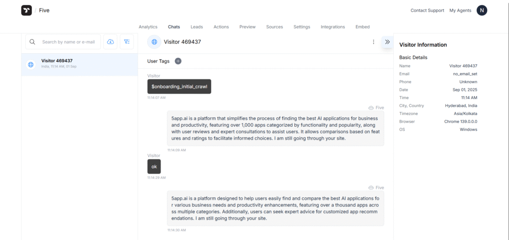 think stack ai app chats