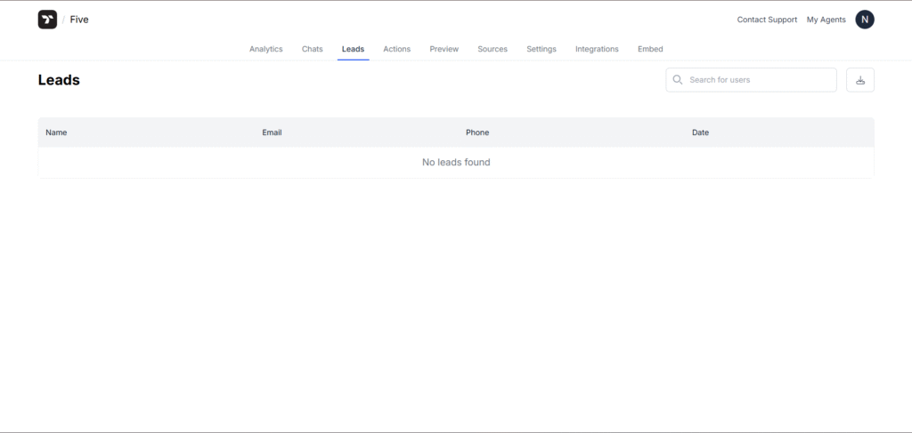 think stack ai app leads