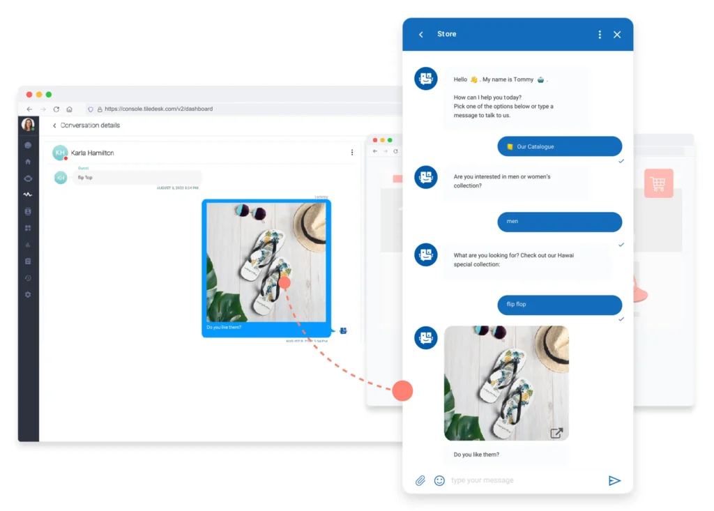tiledesk ai app widget