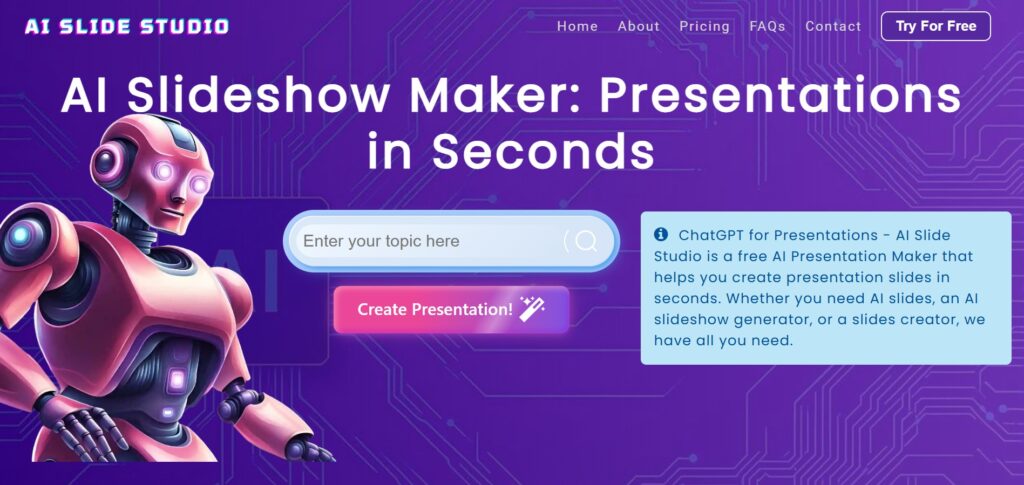 AI-Slide-Studio-AI-App-Homepage