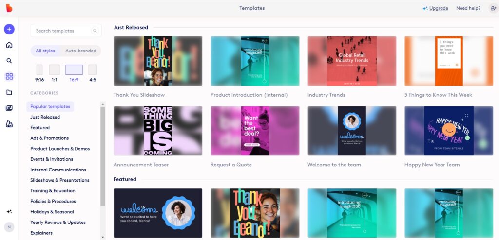 Biteable-AI-App-Templates