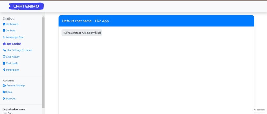 Chaterimo-AI-App-Chatbot