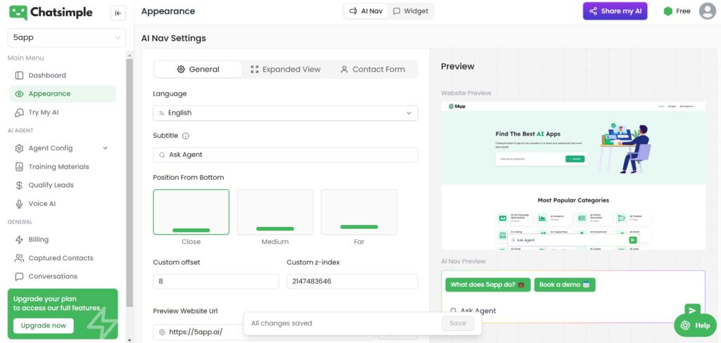Chatsimple-AI-App-Appearance