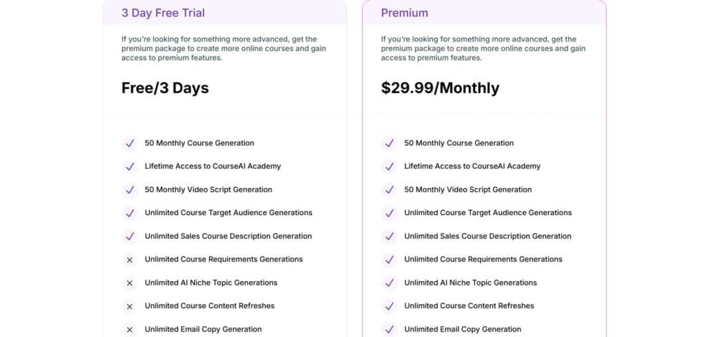 Course-AI-App-Pricing