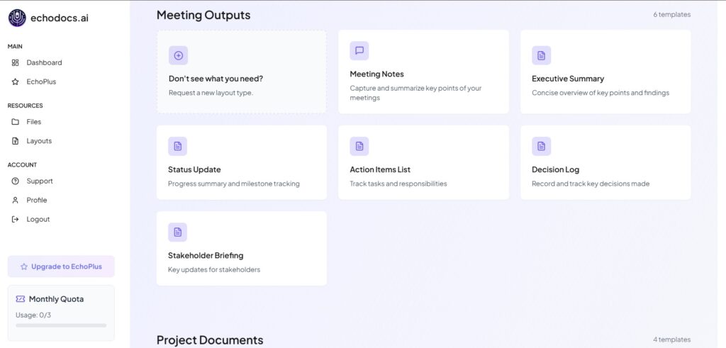 Echodocs-AI-App-Layouts