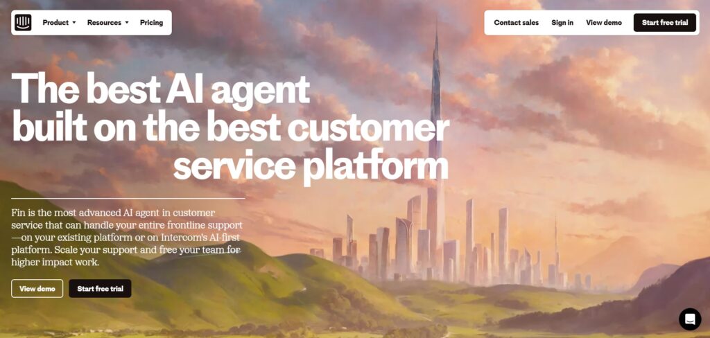 Intercom-AI-APp-Homepage
