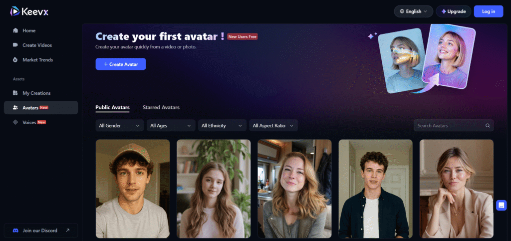 Keevx AI App Avatars