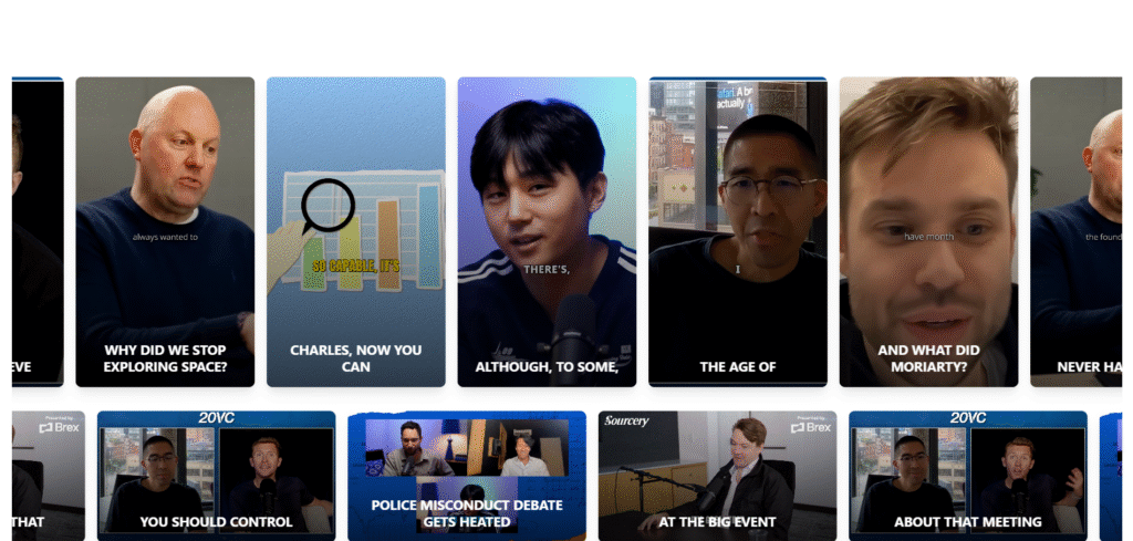 Podclips ai app generated clips