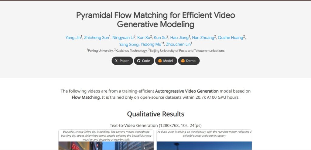 Pyramid-Flow-AI-App-Homepage