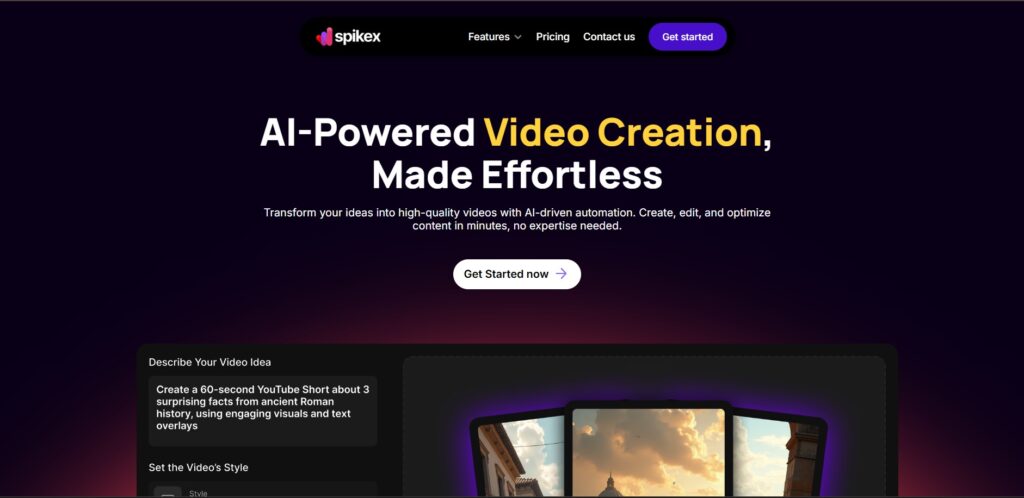 Spikex-AI-App-Homepage