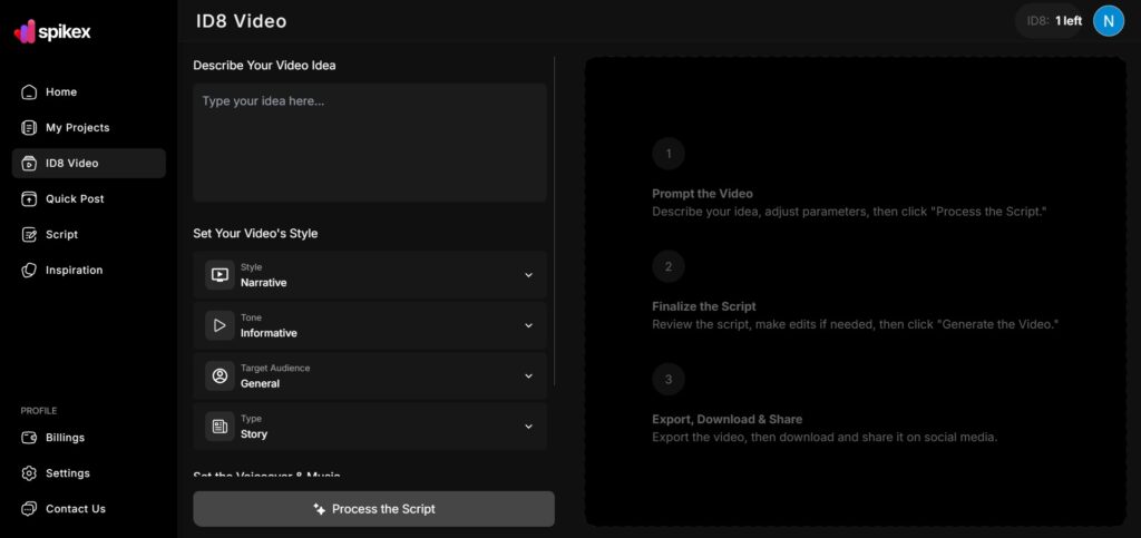 Spikex-AI-App-Video-Generation