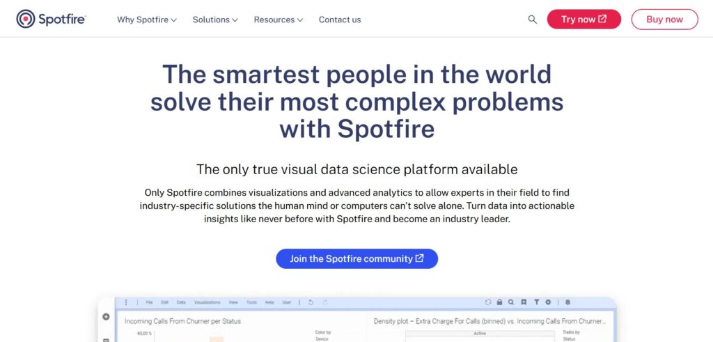 Spotfire-AI-App-Homepage