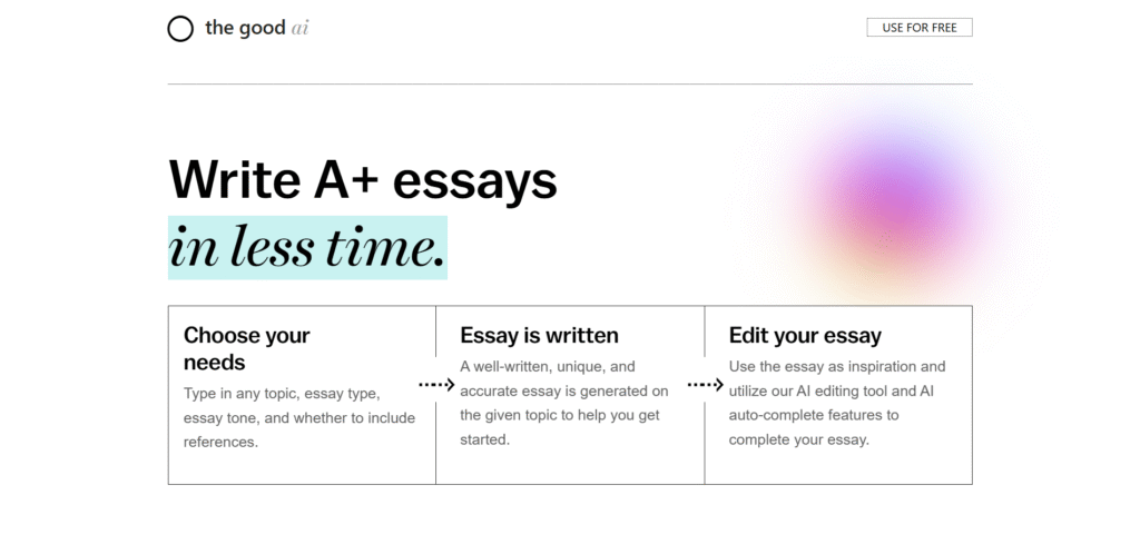 The Good AI app essay writer