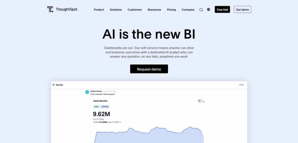 ThoughSpot-AI-App-Homepage