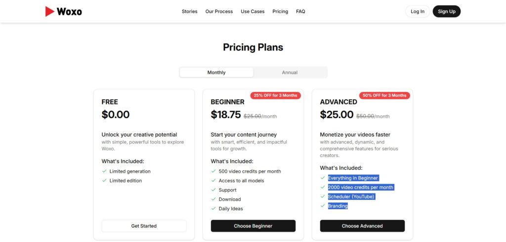 Woxo-AI-APp-Pricing
