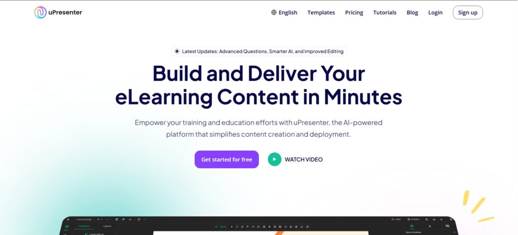 upresenter-ai-app-homepage
