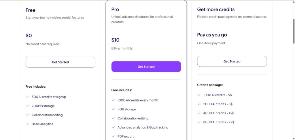 upresenter-ai-app-pricing