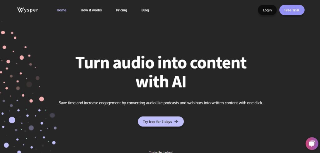 wysper-ai-app-homepage