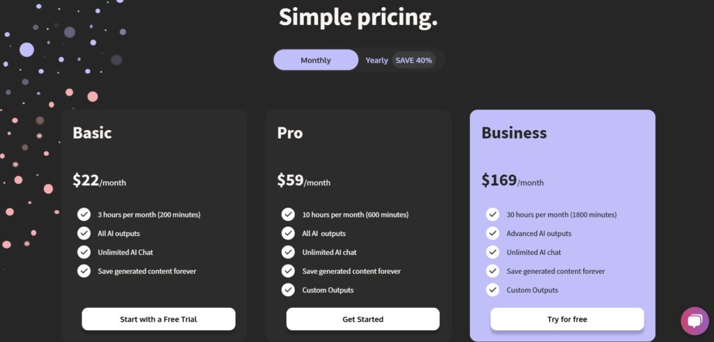 wysper-ai-app-pricing