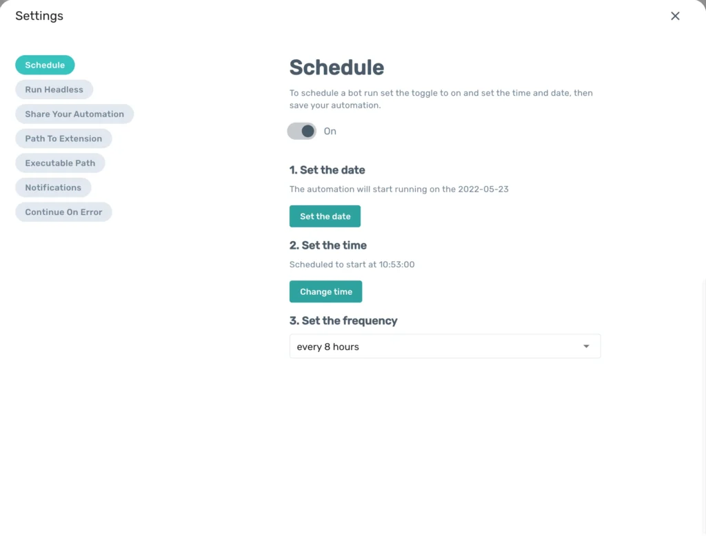 Axiom AI App schedule-axiom