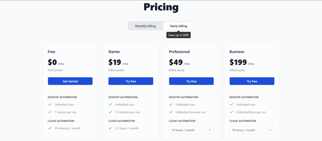 Browserflow AI App Pricing