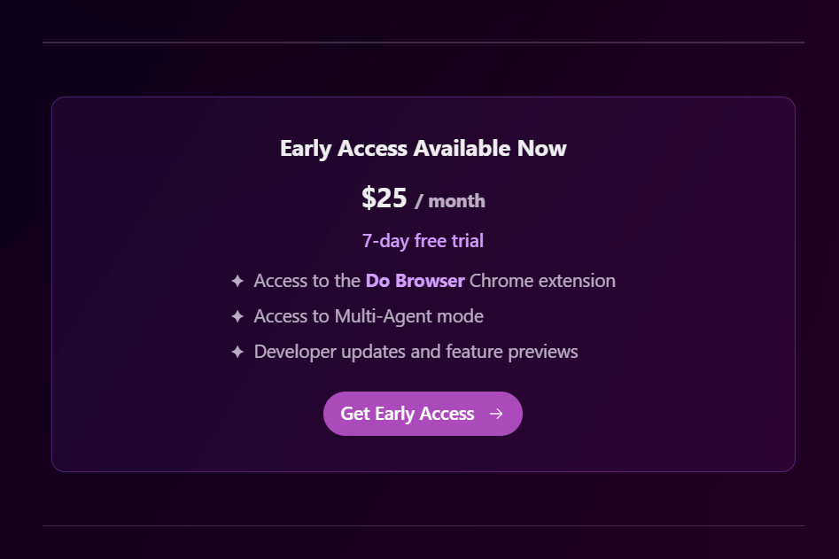 Dobrowser AI App pricing