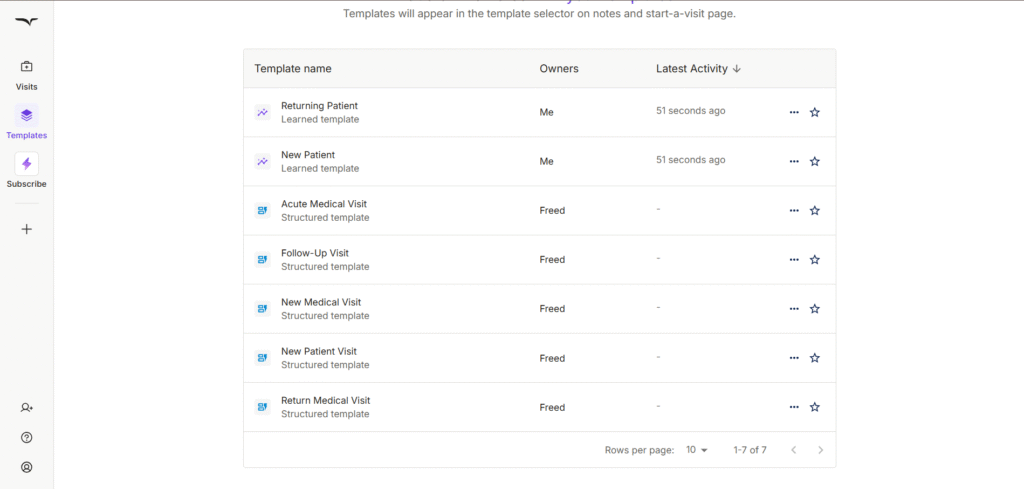 Freed AI App Templates