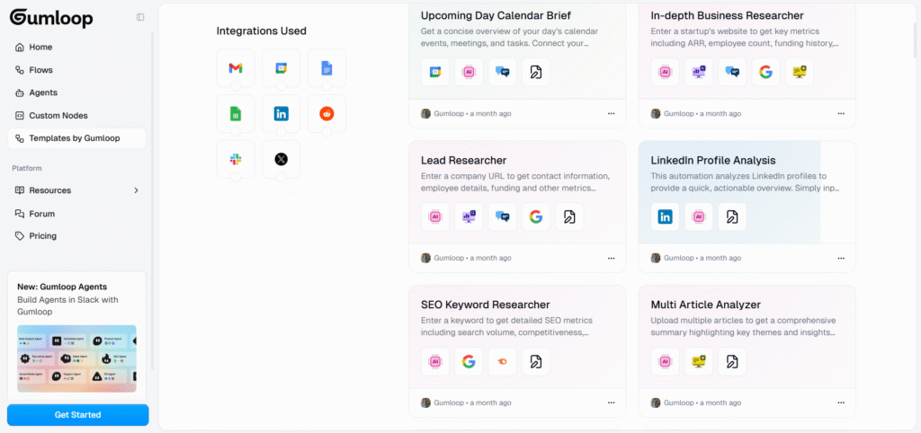 Gumloop ai app templates