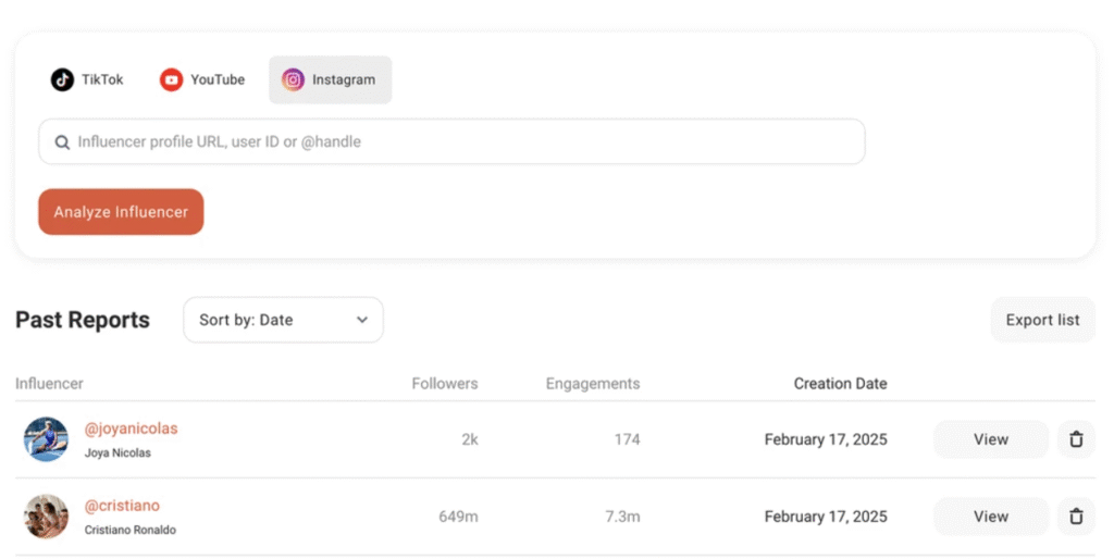 IQFluence AI App Influencer finding