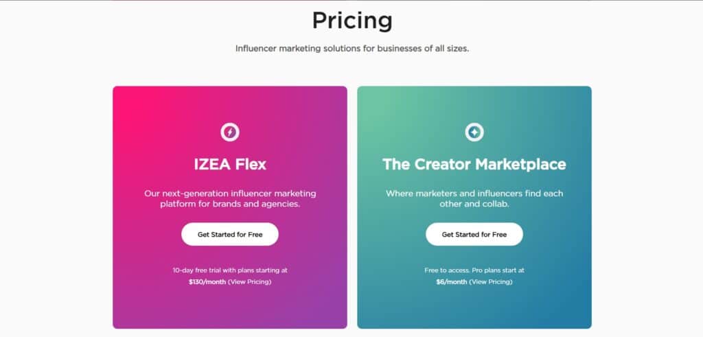 IZEA-AI-App-Pricing