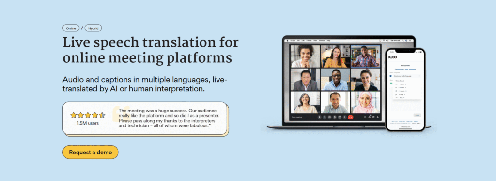 Kudo AI Live Speech Translation