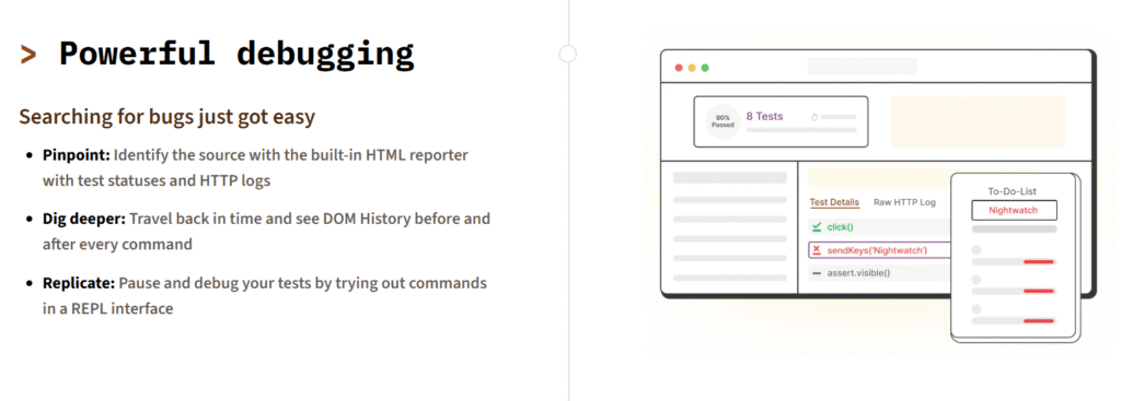 Nightwatch ai app debugging